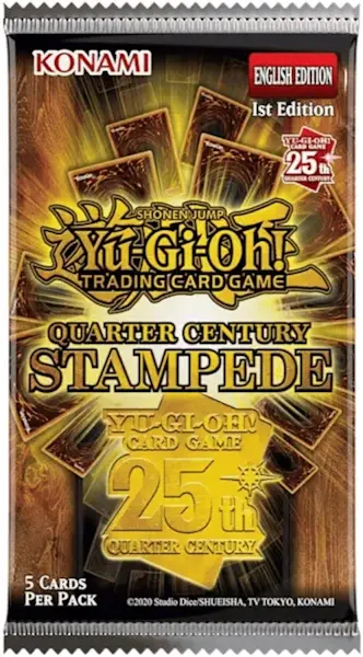 Yu-Gi-Oh! Quarter Century Stampede Booster - imagine de prezentare