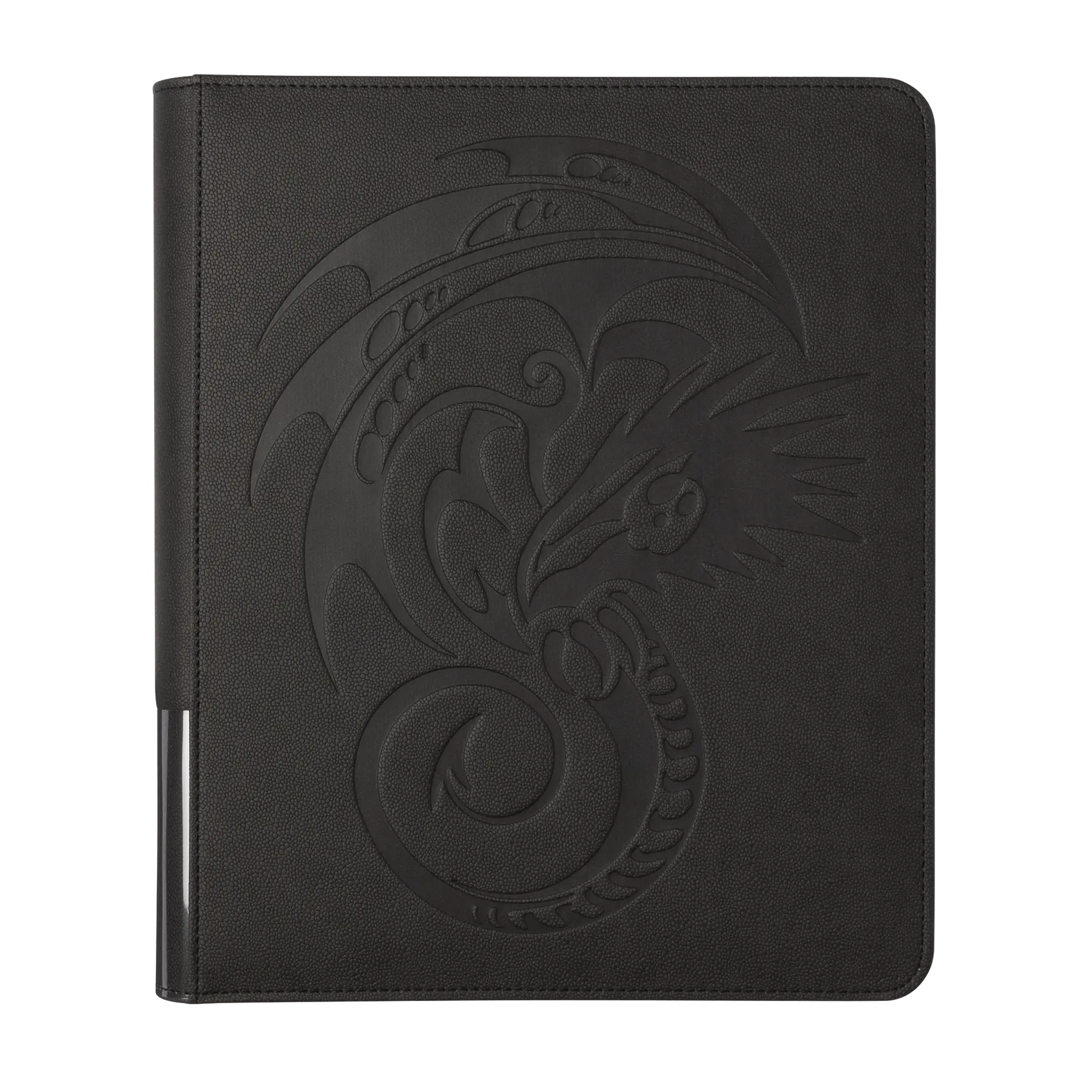 Album Dragon Shield Zipster Regular Iron Grey cu fermoar și textură Dragon Skin gri metalizat