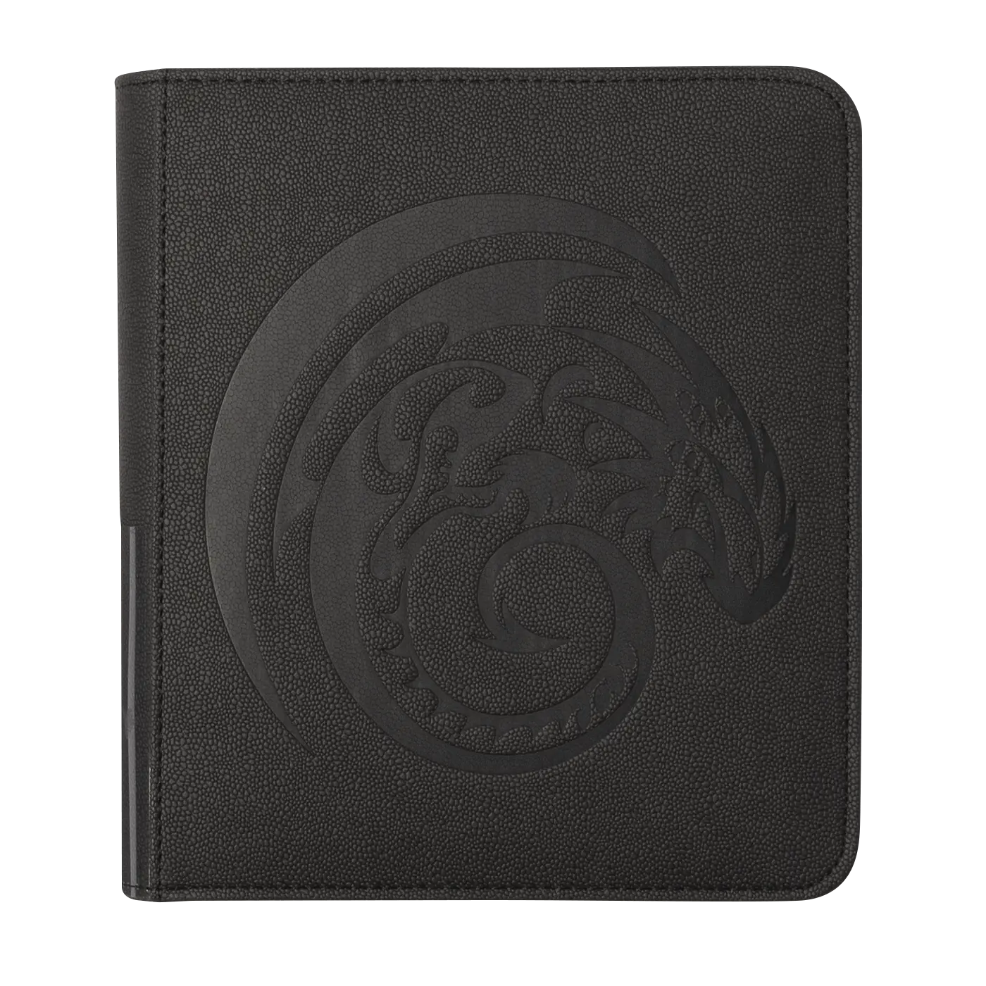 Album compact Dragon Shield Zipster Small Iron Grey cu fermoar și textură Dragon Skin