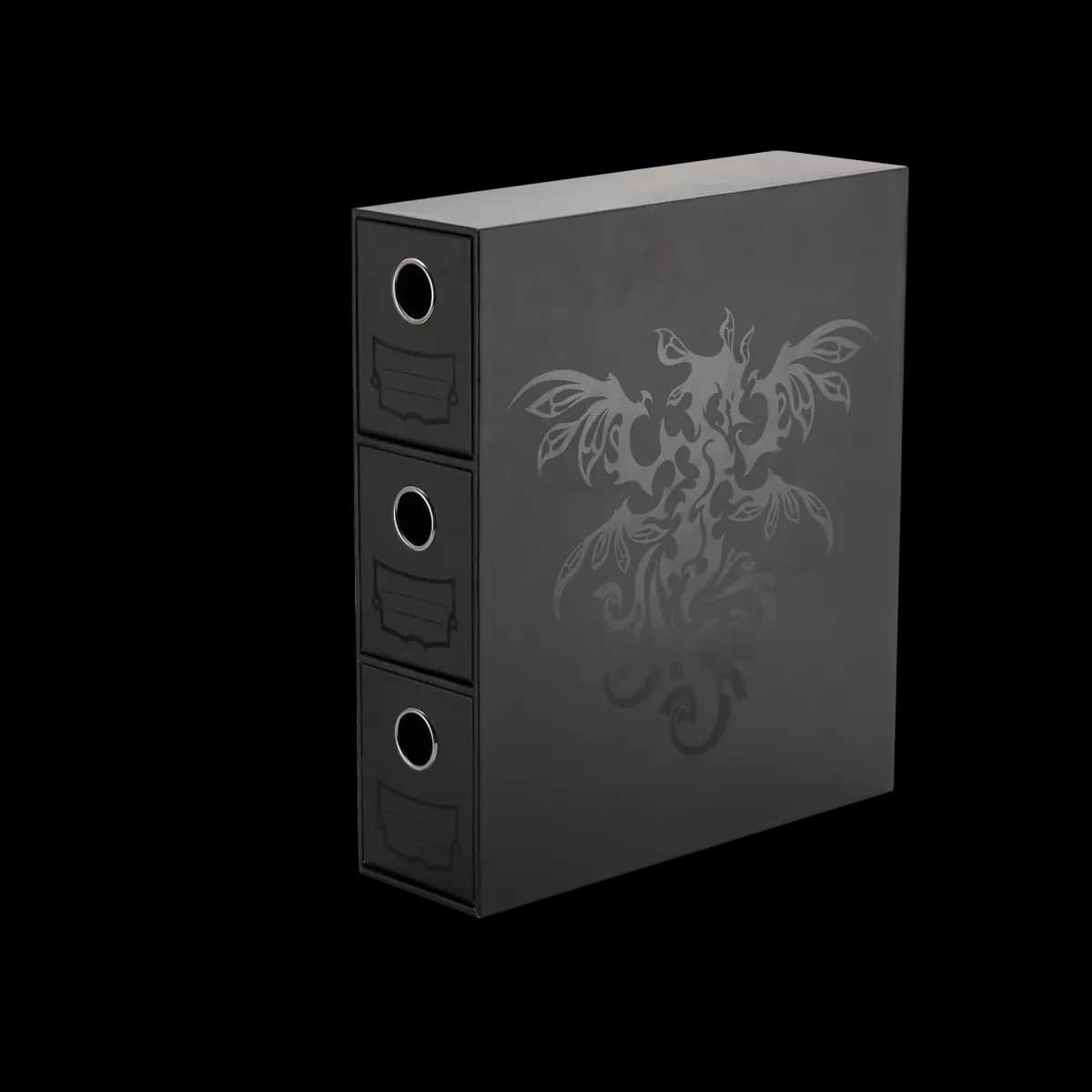 Sistem de stocare Dragon Shield Fortress Card Drawers Black cu 3 sertare pentru cărți TCG