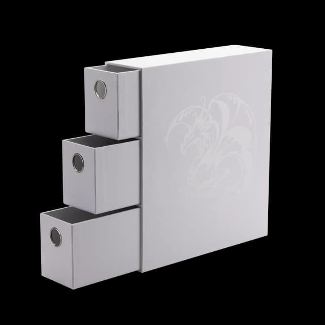 Thumbnail pentru Dragon Shield Fortress Card Drawers – Alb - imagine 3