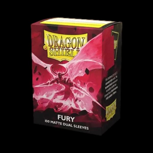 Dragon Shield Standard Dual Matte Sleeves - Fury 'Alaric, Crimson King' (100)