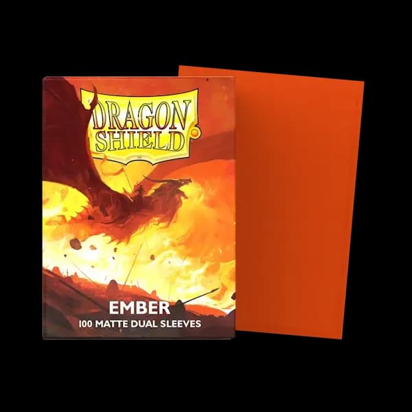 Dragon Shield Standard Dual Matte Sleeves - Ember 'Alaric, Revolution Kindler' (100) - imagine de prezentare 1