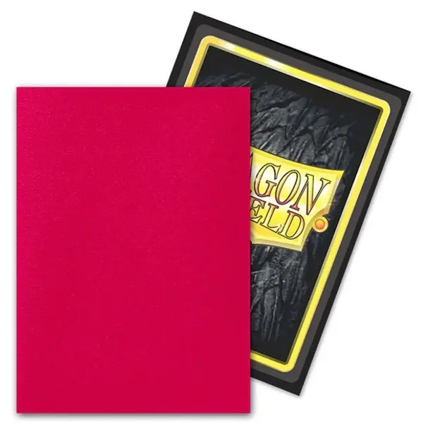 Exemplu de card în sleeve Dragon Shield Dual Matte Art Fury Alaric Crimson King cu interior negru