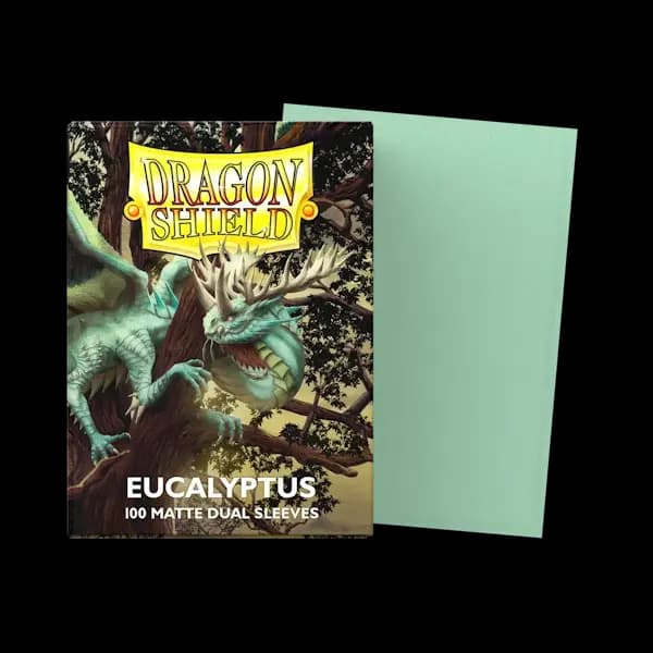 Thumbnail pentru Dragon Shield Standard Dual Matte Sleeves - Eucalyptus 'Lehel' (100) - imagine 1