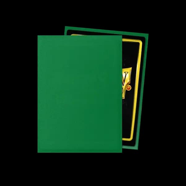 Detaliu interior negru opac și textură mată pentru sleeves Dragon Shield Emerald