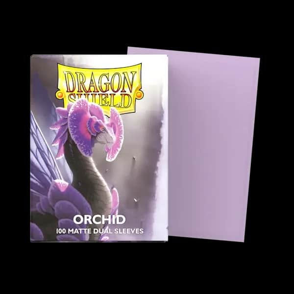 Sleeves Dragon Shield Dual Matte Orchid Emme culoare mov orhidee 100 bucăți