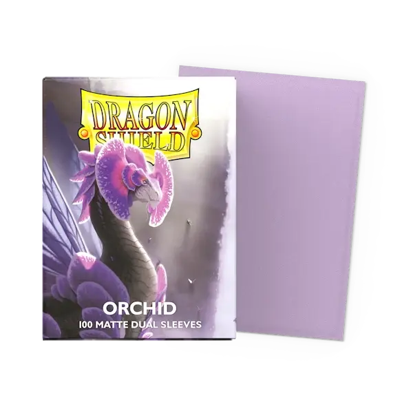 Sleeves Dragon Shield Dual Matte Orchid Emme culoare mov orhidee 100 bucăți