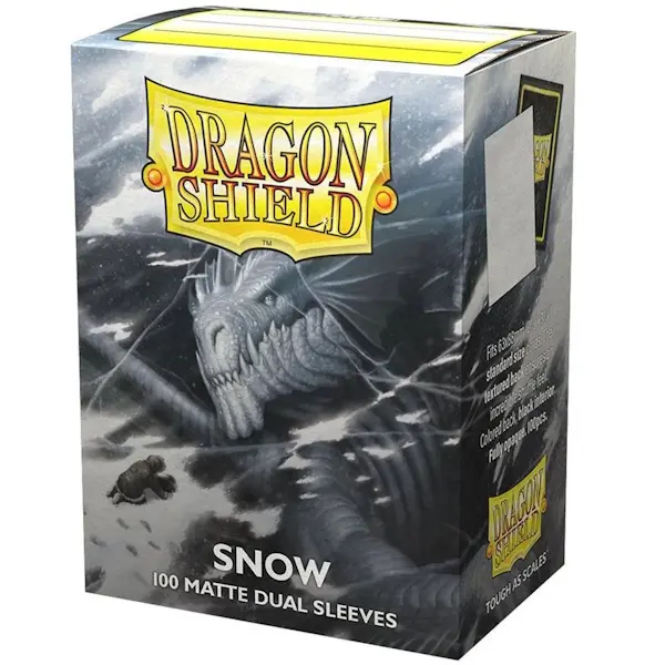 Exemplu de card în sleeve Dragon Shield Dual Matte Power cu interior negru