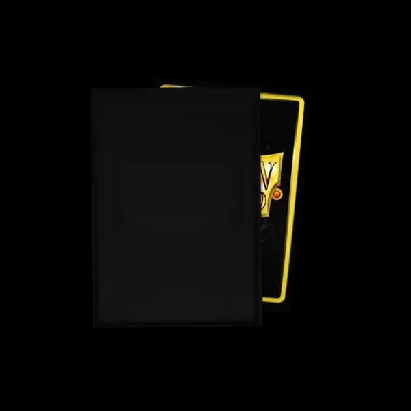 Detaliu finisaj lucios Classic Black pentru sleeves Dragon Shield Japanese Size