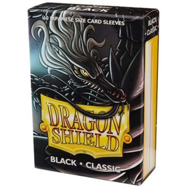 Dragon Shield Japanese Dual Matte Sleeves - Classic Black (60) - imagine de prezentare 2