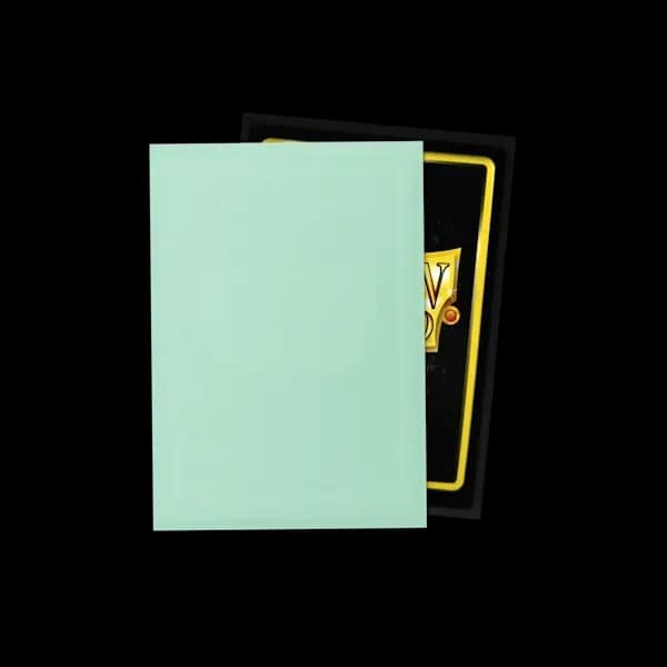 Detaliu interior negru opac și textură mată pentru sleeves Dragon Shield Eucalyptus