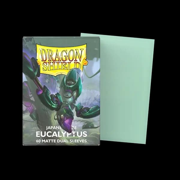 Sleeves Dragon Shield Japanese Size Dual Matte Eucalyptus Lehel 60 bucăți pentru Yu-Gi-Oh