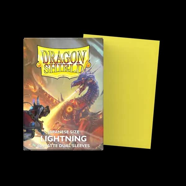 Sleeves Dragon Shield Japanese Size Dual Matte Lightning Ailia 60 bucăți pentru Yu-Gi-Oh
