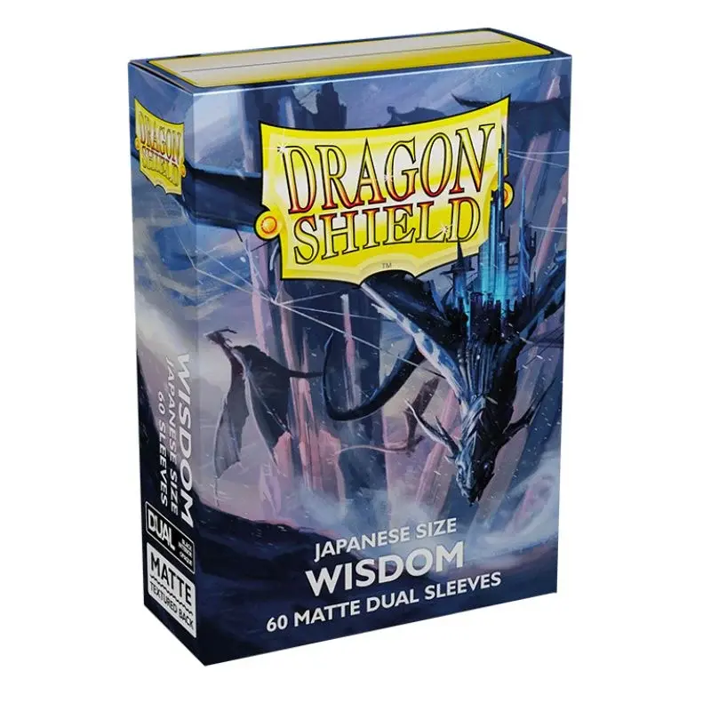 Exemplu de card Yu-Gi-Oh protejat cu sleeve Dragon Shield Japanese Dual Matte Wisdom