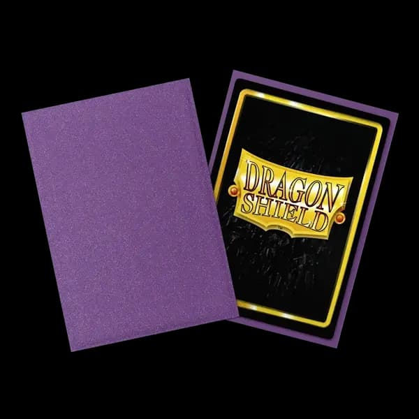 Detaliu textură mată spate sleeves Dragon Shield Japanese Amethyst