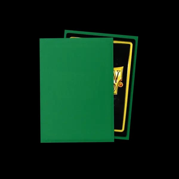 Thumbnail pentru Dragon Shield Japanese Size Dual Matte Sleeves - Emerald (60) - imagine 2