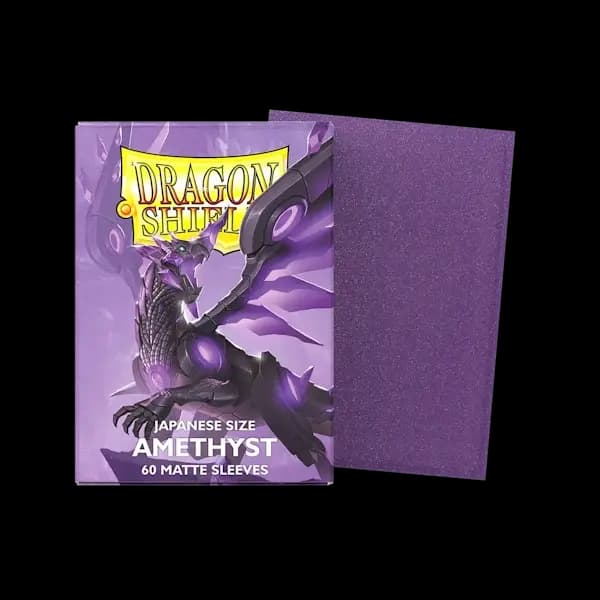 Thumbnail pentru Dragon Shield Japanese Dual Matte Sleeves - Amethyst (60) - imagine 4