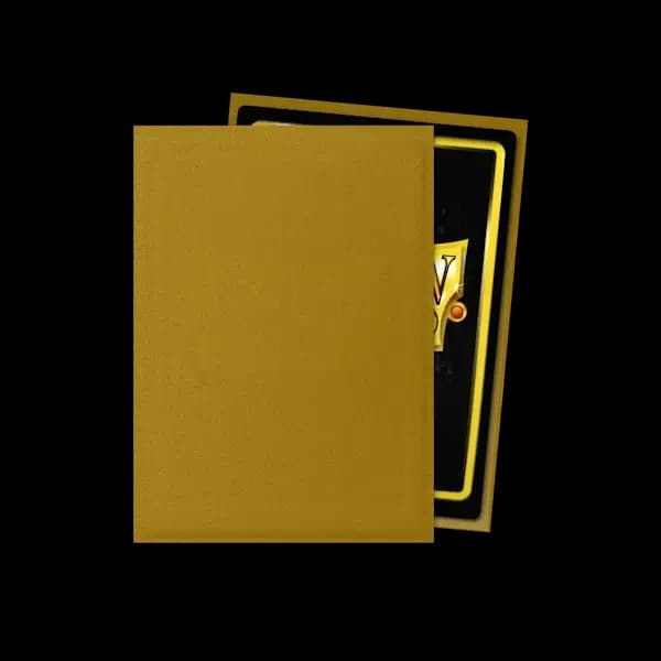 Dragon Shield Standard Sleeves - Matte Gold (100) - imagine de prezentare 2