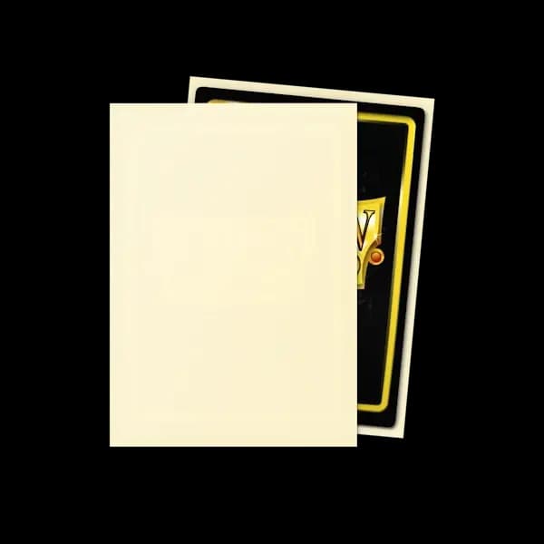 Detaliu textură mată și finisaj Ivory pentru sleeves Dragon Shield Standard