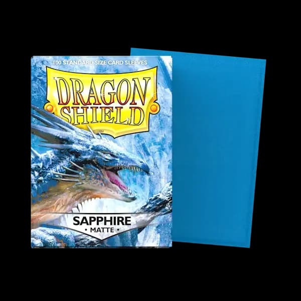 Dragon Shield Standard Matte Sleeves – Sapphire (100) - imagine de prezentare 1