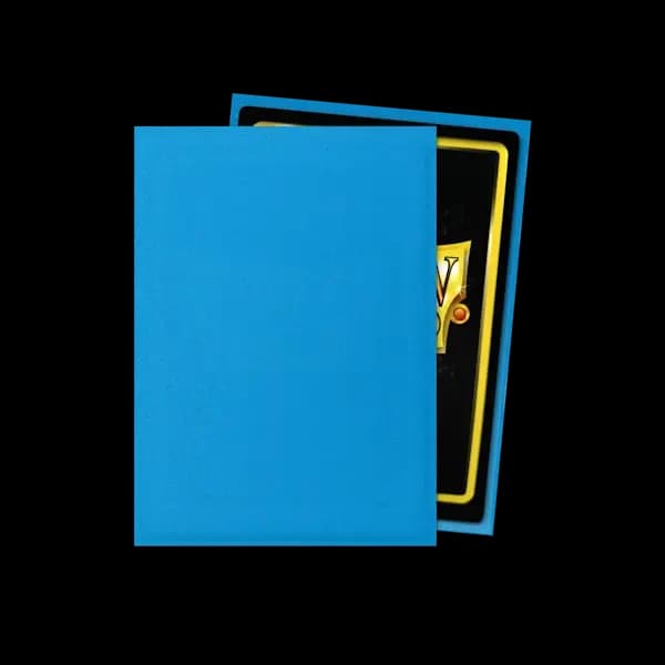 Detaliu textură mată și culoare albastru Sapphire pentru sleeves Dragon Shield
