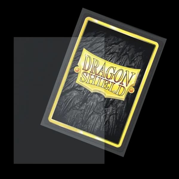 Detaliu textură mată pe spate și transparență clară pentru Dragon Shield Outer Sleeves