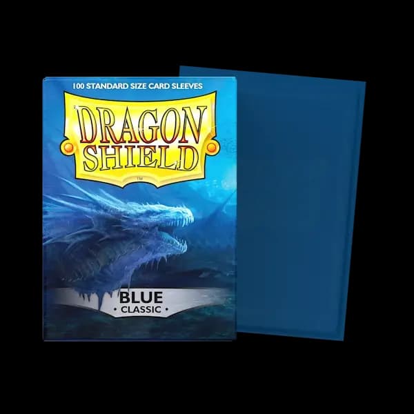 Sleeves Dragon Shield Standard Dual Matte Blue albastru metalizat 100 bucăți