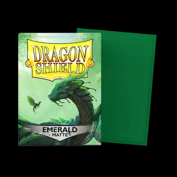 Thumbnail pentru Dragon Shield Standard Matte Sleeves - Emerald (100) - imagine 2