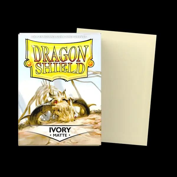 Sleeves Dragon Shield Standard Size Matte Ivory 100 bucăți culoare crem