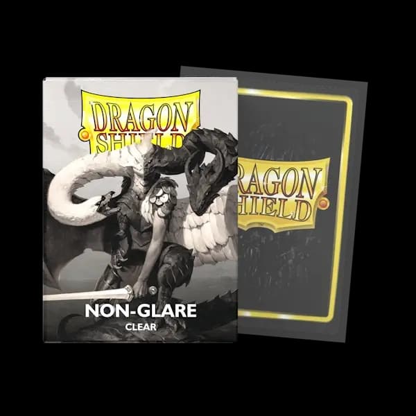 Thumbnail pentru Dragon Shield Standard Matte Non-Glare Sleeves – Clear V2 (100) - imagine 2