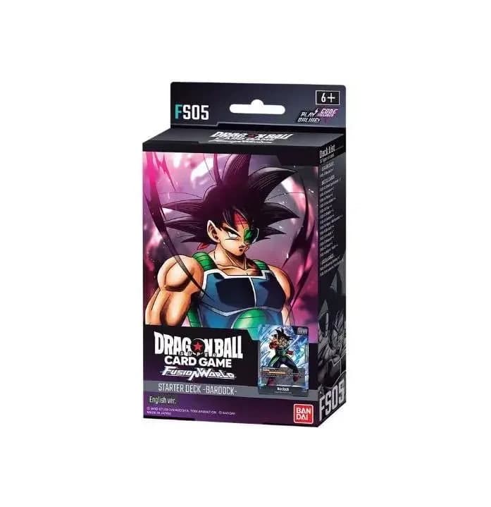 Cutie sigilată Dragon Ball Super Card Game Fusion World Bardock FS05 Starter Deck, ediția în limba engleză