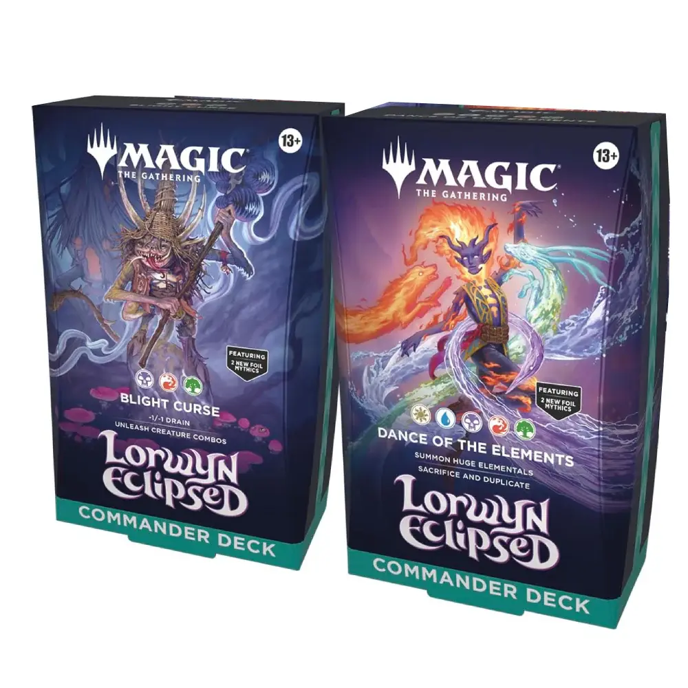 Magic: The Gathering - Lorwyn Eclipsed Commander Deck Display (2 Decks) - imagine de prezentare