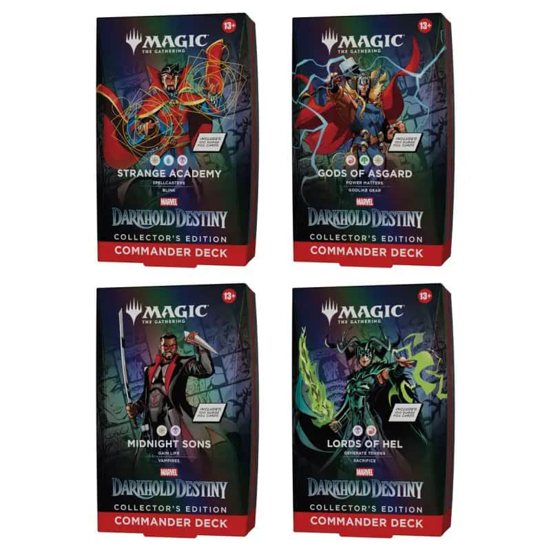 Magic: The Gathering Marvel: Darkhold Destiny Commander Deck Collector's Edition Set