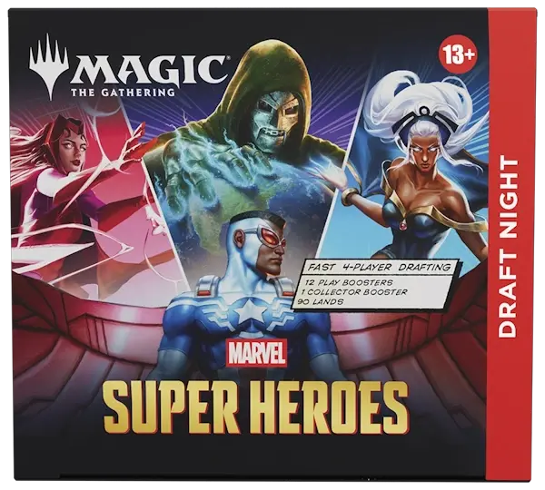 Cutie Magic The Gathering Marvel Super Heroes Draft Night pentru 4 jucători