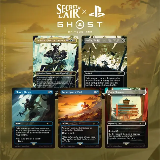 Magic: The Gathering - Secret Lair x PlayStation Superdrop: Ghost of Tsushima (Non-Foil) - imagine de prezentare