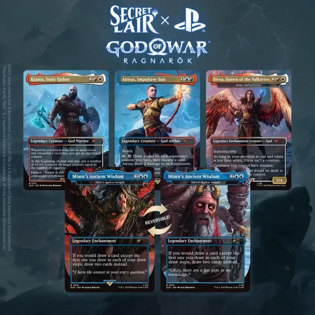 Magic: The Gathering - Secret Lair x PlayStation Superdrop: God of War: Norse (Non-Foil) - imagine de prezentare