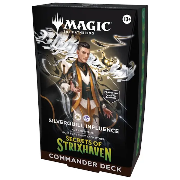 Magic: The Gathering - Secrets of Strixhaven Commander Deck Silverquill Influence - imagine de prezentare