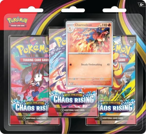 Pokémon Mega Evolution - Chaos Rising 3-Pack Blister