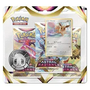 Pokemon Astral Radiance Eevee 3-Pack Blister - imagine de prezentare