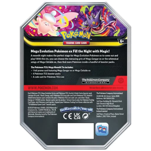 Thumbnail pentru Pokemon: Mega Moonlit Tin - Mega Gengar ex - imagine 2