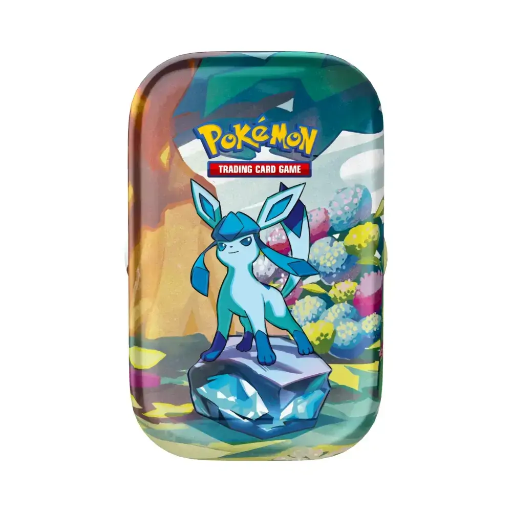 Pokemon TCG Prismatic Evolutions Glaceon Mini Tin - imagine de prezentare
