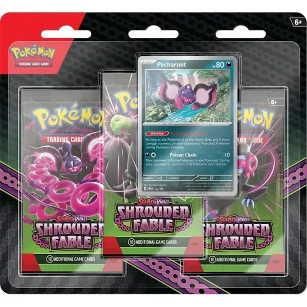 Pokemon Shrouded Fable 3 Pack Blister