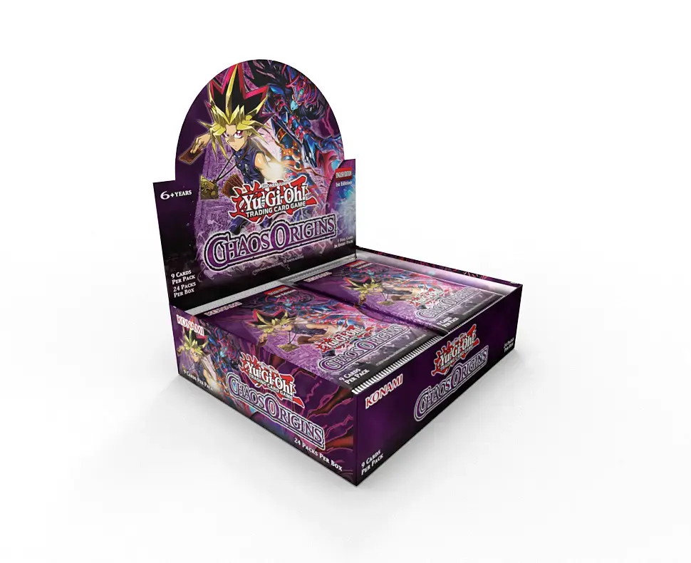 Cărți premium Extended Art și Starlight Rare ce pot fi extrase din pachetele Yu-Gi-Oh! Chaos Origins