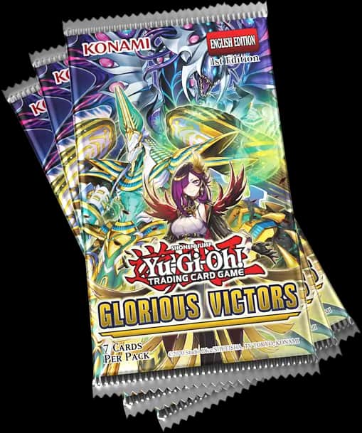 Cutie sigilată de Yu-Gi-Oh! Glorious Victors Booster Display, conținând 24 de pachete, cu artwork-ul principal al expansiunii pe partea frontală.