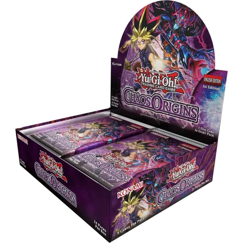 Cutie sigilată Yu-Gi-Oh! TCG Chaos Origins Booster Box Display, conținând 24 de pachete